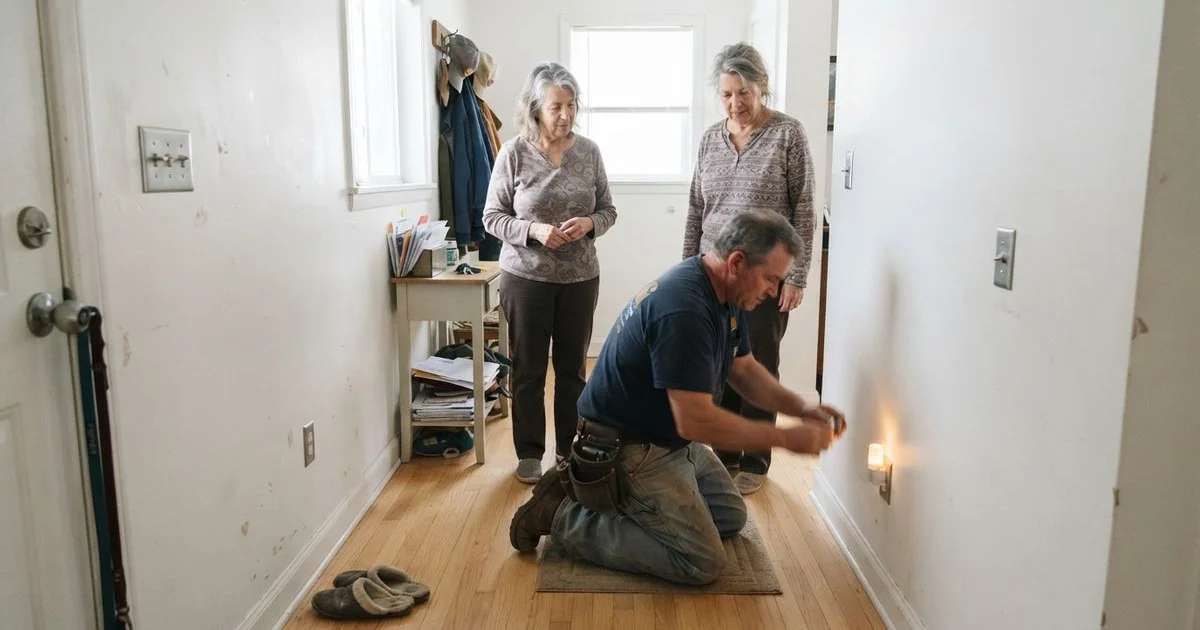 Electrical safety upgrades to help an aging parent stay home