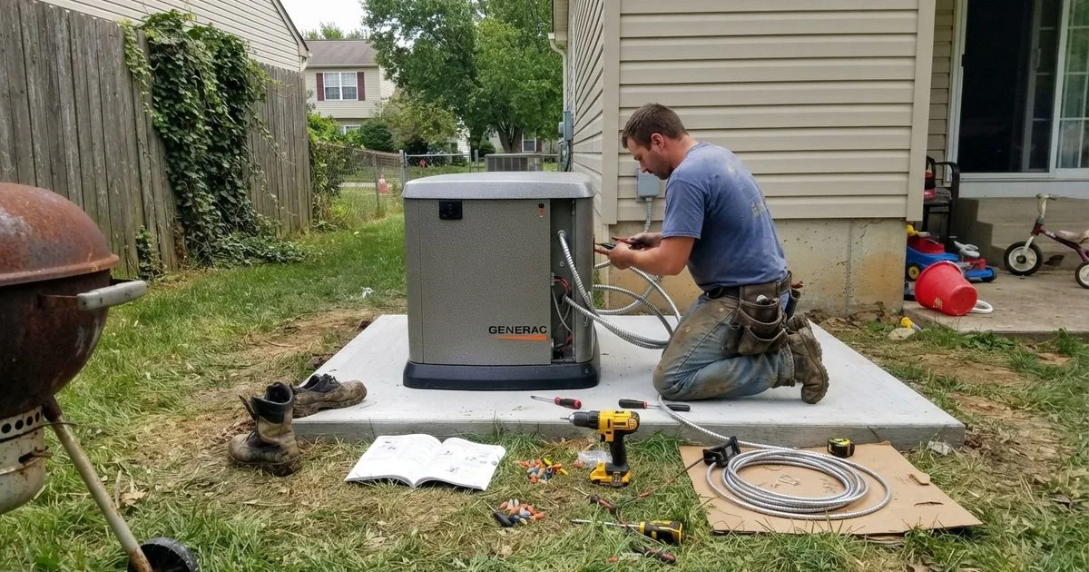 How standby generator installation works, step by step
